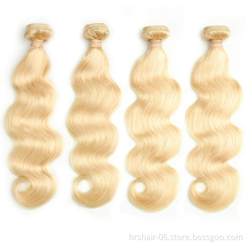 wholesale price malaysian body wave hair 613 bundles with 13x4 frontal lace closure blonde hair extension